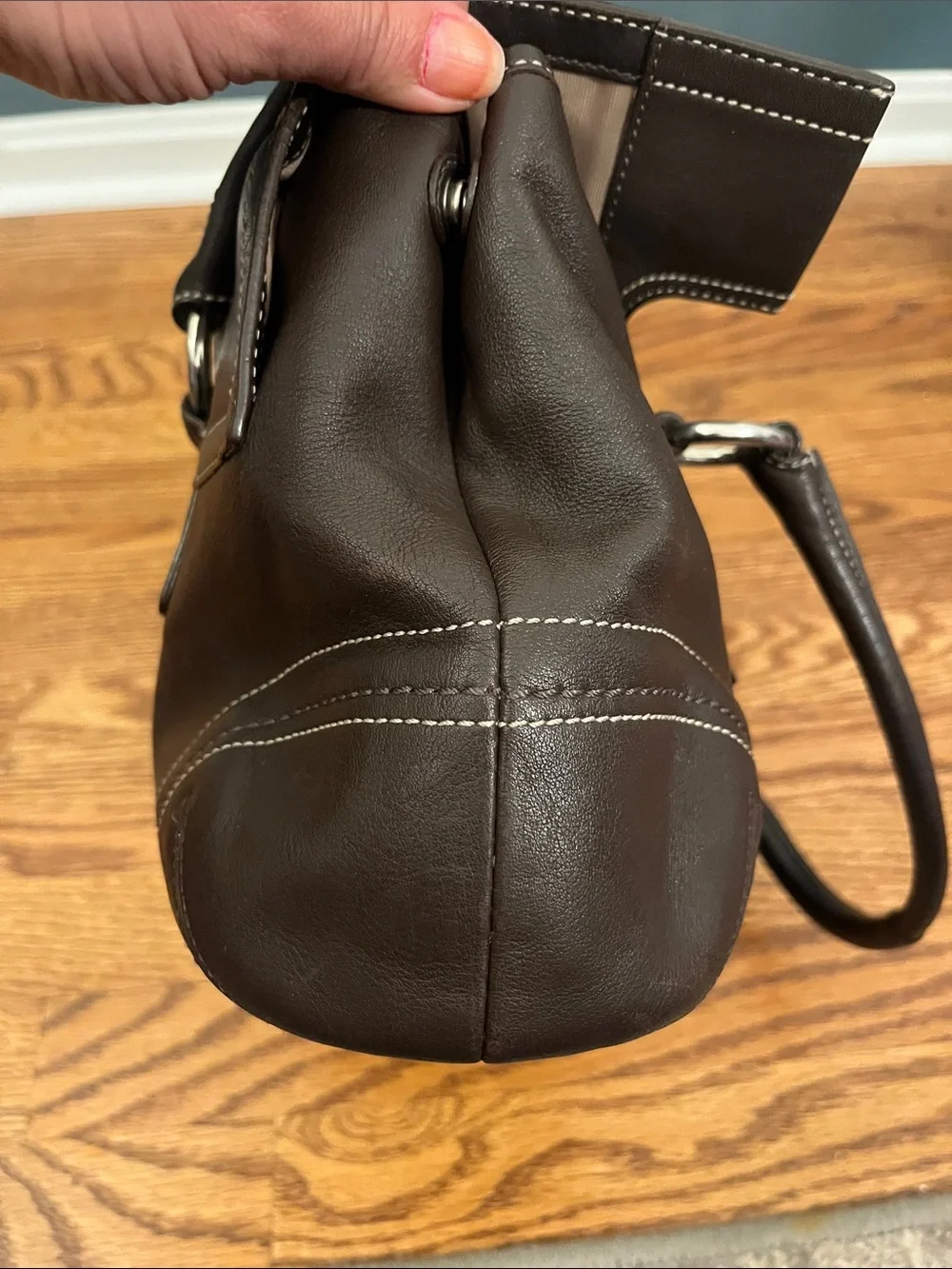 COACH SOHO F10913 Vintage Brown Cowhide Leather Satchel